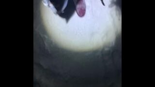 Girl Desperately Pisses Her Jeans In The Snow