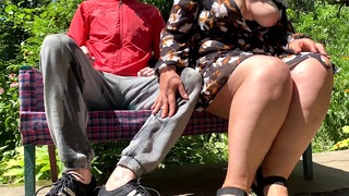 Gorgeous Natural Breasted Cougar Milf Gave Me A Golden Shower In The Park