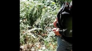 Guy Pissing At A Popular Piss Spot On The Side Of The Highway.
