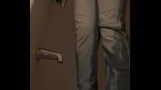 Held It All Night To Piss My Jeans For A Subscriber
