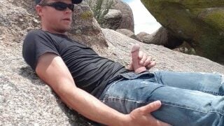 High Desert Hike Pissing And Cumming In Public In 1080P