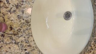 Hospital Dick Out Walking Into Public Restroom To Piss In The Sink Hope I’m Caught