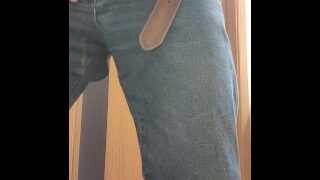 I Had To Pee So Bad, My Pants Got A Little Wet Before I Could Get My Cock Out