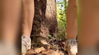 Kinky Milf Fingers Self To Orgasm And Pees Outside