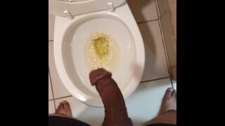 Me Taking A Piss With A Hard On