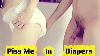 My Diaper Piss Blowjob & Wet Fuck