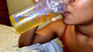 My Small Dog Drinking All Yellow Piss Ii 06/07/2023