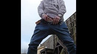 Outdoor Desperation Piss , Jeans Belt Watch