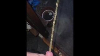 Outdoor Piss Into The Cold, Hot Steaming Piss