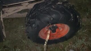 Outdoor Public Peeing & Pissing On A Kubota Side By Side