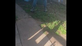 P1SSQUEEN had chores again…. Oops couldn’t hold my Pee