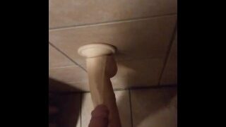 Peeing All Over Dildo