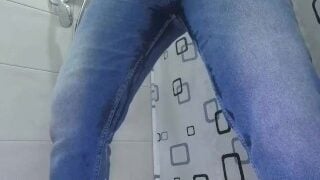 Peeing Desperation Wetting Jeans
