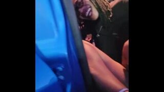 Peeing outside in public parking with humans around