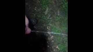 Pissing Backyard