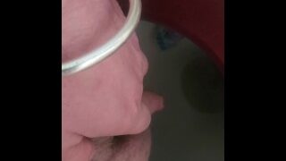 Pissing Down The Toilet With Regulated Fow Giving Me Shivers