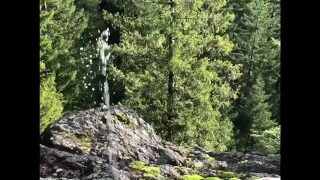 Pissing Fun on a Hike