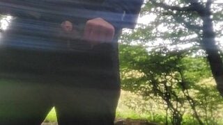 Pissing in the woods