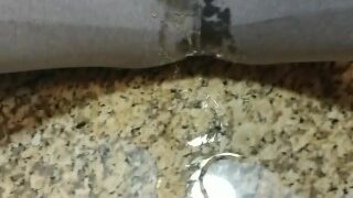 Pissing my pants and getting a golden shower at the same time