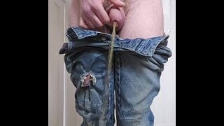 Pissing My Pants Jeans Before I Couldn’t Hold It Any Longer Piss Desperation