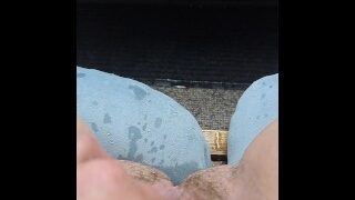Pissing on table