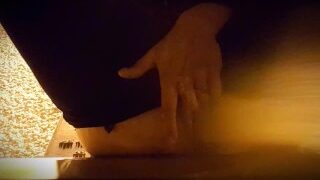 PUBLIC PISS AND SMOKE  ON STREET BENCH