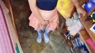 School Girl POV Peeing Panties And Socks Etc.