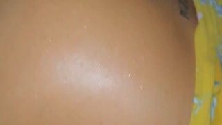She is so turned on from getting peed on she has to cum with her vibrator