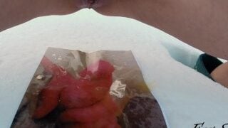 Video-on-demand. Wife pisses on a photo of a fan member
