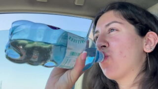 Washing My Windshield With Her Pee