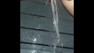 Watering this tree with my pee while the cars drive by!