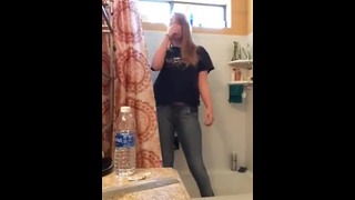 I pee in bath inside