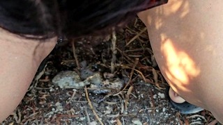 I’m too slutty! I like to look at my pussy even when I piss near the beach