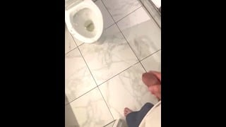 Cumming In The Hotel Bathroom I Missed The Toilet