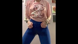 Peeing Upside Down With Gushing On Face