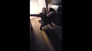 sexy Ginger Public Piss! Surprise Ending Booty Shake! Must See!***
