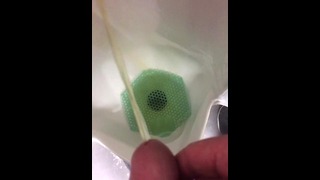 Urinal Finally Caught This Guy Jerking/Cumming At Work On Paid Time
