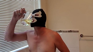 Pouring piss on my face