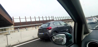 after a day at the beach on the highway I have to pee.