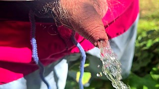 Pissing near the beach