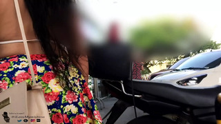 Showing my Plugged Ass and pissing on a public beach