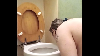 2025 01 15 Slave F self-session sow humiliated licks toilet