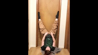 Peeing on myself upside down