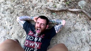 Pissy wakes man up with golden shower