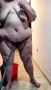 Palmira Gordi.  Fat slut piss enjoys her old pussy
