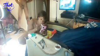 Thot in Texas – Hood Gangsta Bitch Smokes and Squirts After Being Gangbanged