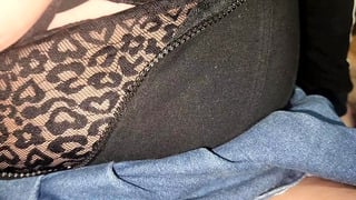 I made this hot blonde squirt immidiately after creampie