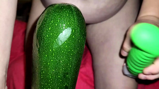 Huge Squash Makes My Cunt Squirt Like A Fountain.