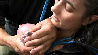 Lactating nipples in vacuum and squirts-Kinkycore