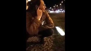 Real MILF Pees in Public